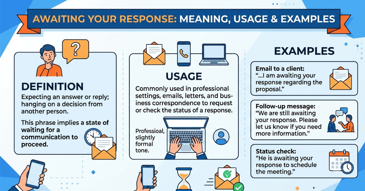 Awaiting Your Response Meaning: Definition, Usage & Examples