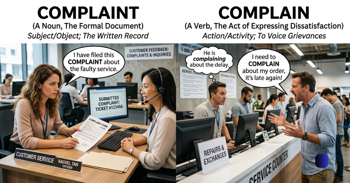 Complaint vs Complain: What's the Difference?