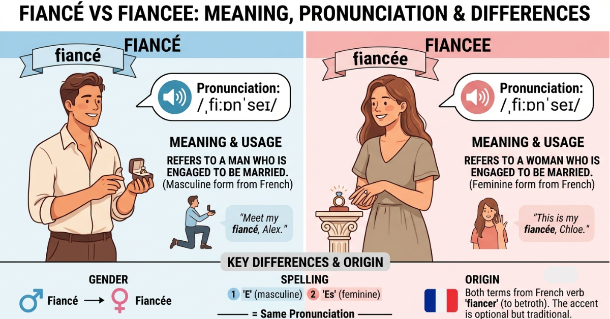 Fiance vs Fiancee: Meaning, Pronunciation & Differences