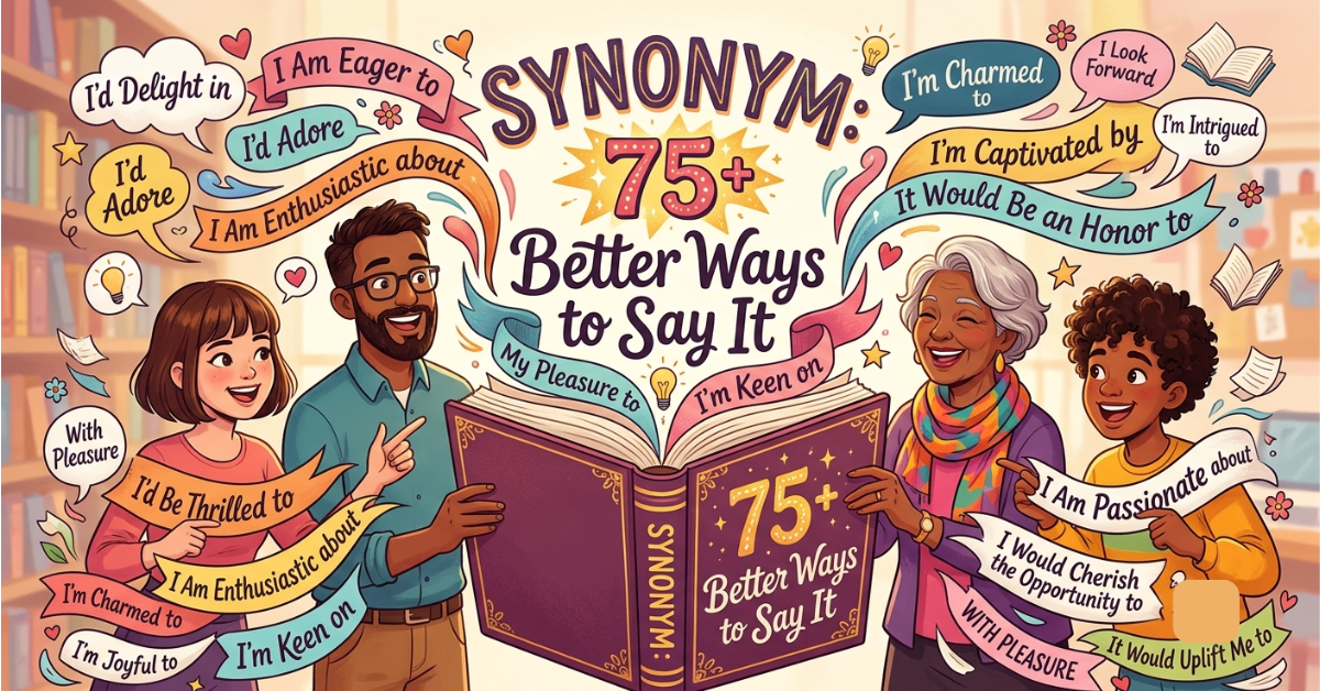 I Would Love to Synonym: 75+ Better Ways to Say It