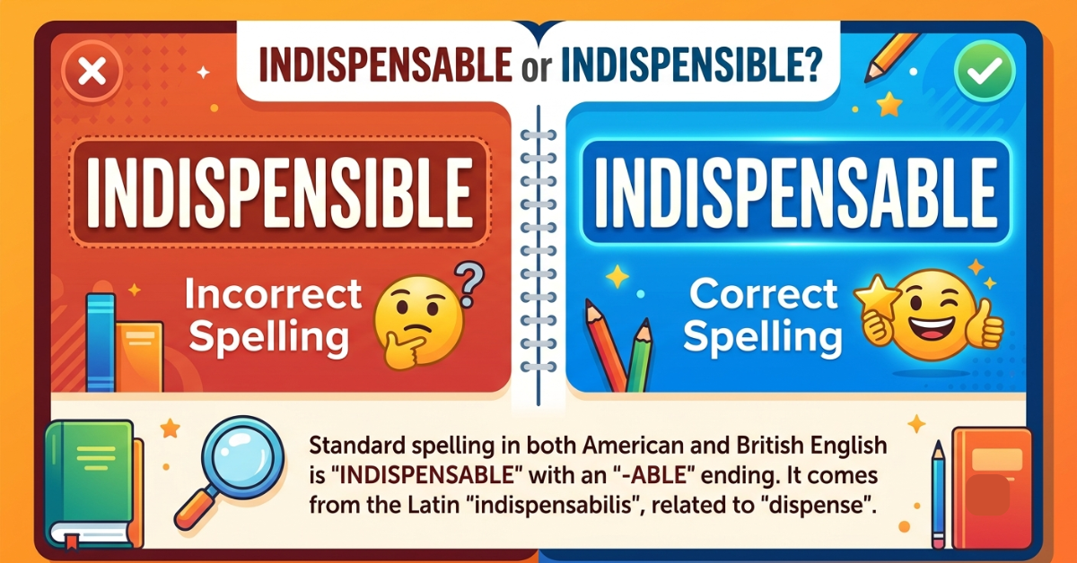 Indispensible or Indispensable: Which Is Correct?