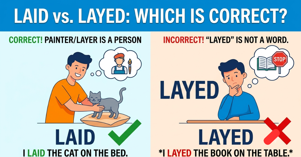 Laid vs Layed: Which Word Is Correct?