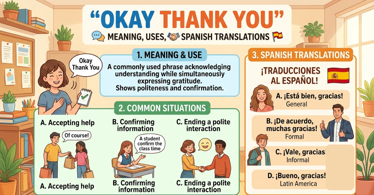 Okay Thank You: Meaning, Uses, and Spanish Translations