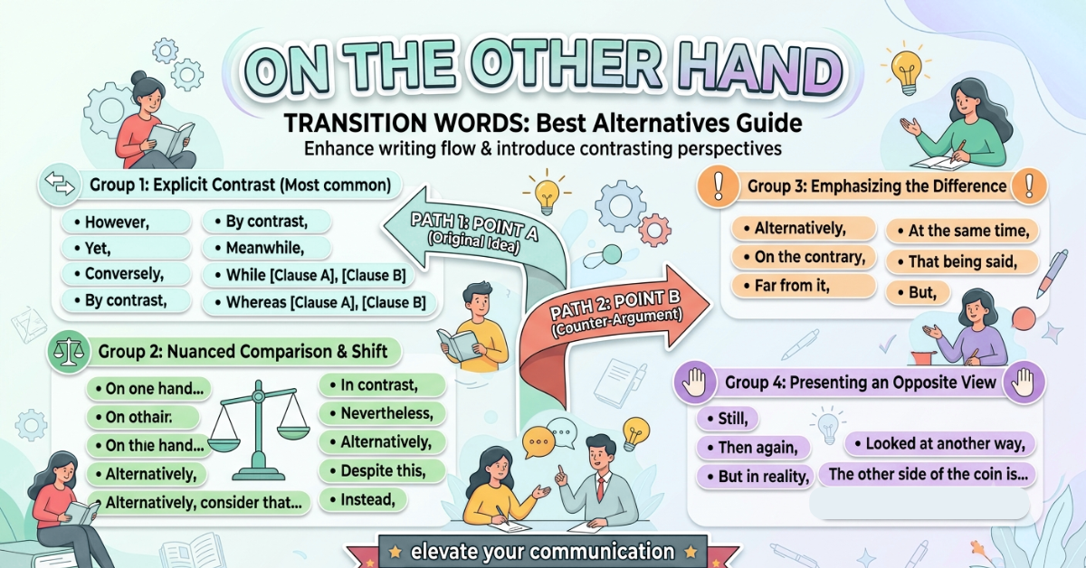 On the Other Hand Transition Words: Best Alternatives Guide