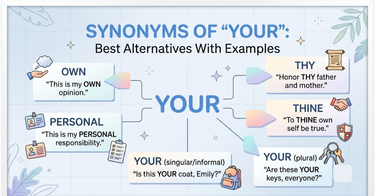 Synonyms of Your: Best Alternatives With Examples