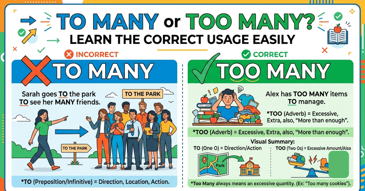 To Many or Too Many: Learn the Correct Usage Easily