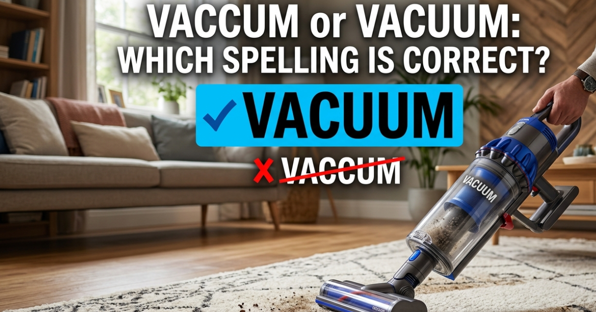Vaccum or Vacuum: Which Spelling Is Correct?