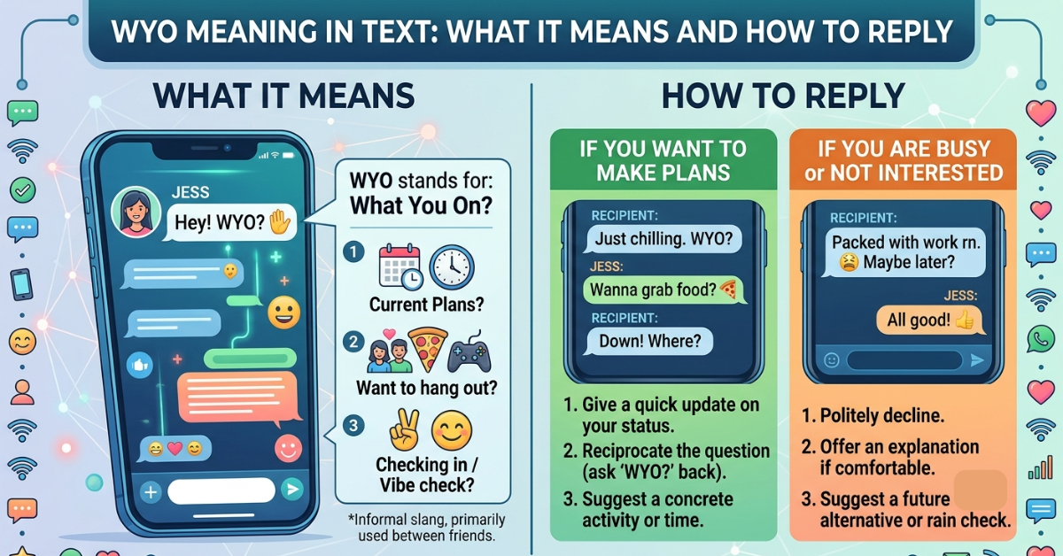 WYO Meaning in Text: What It Means and How to Reply