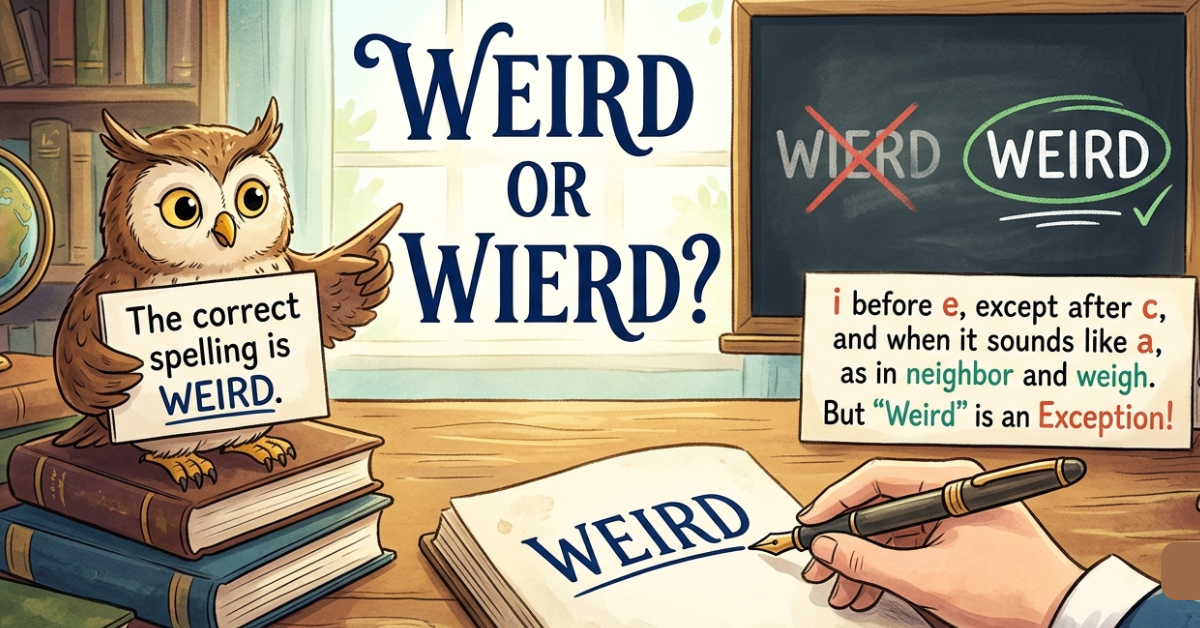 Weird or Wierd: Which Spelling Is Correct?